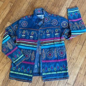 Draper's and Damon's Embroidered Denim Jacket